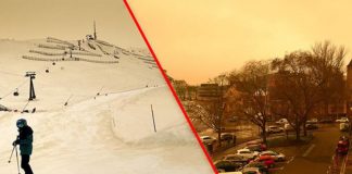 Foto/ Bora portokalli pushton Evropën, çuditen banorët