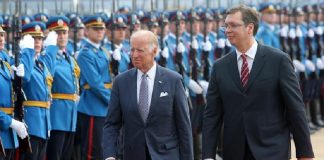 Urimi i presidentit të SHBA-së Joe Biden shkaktoi reagime të shumta në Beograd