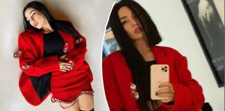 E veshur me ngjyrat e flamurit kombëtar, kuq e zi/ Fotot e Ava Max bëjnë xhiron e rrjetit