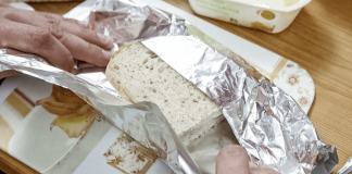 Mos i mbeshtillni kurrë këto produkte me leter alumini, ja rreziku