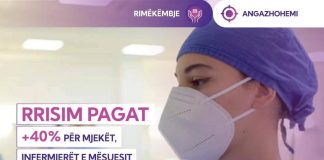 Veliaj jep lajmin e mirë: Në mandatin e ri 40% rritje për pagat e mësuesve, mjekëve dhe infermierëve, 30% plus për punonjësit e administratës