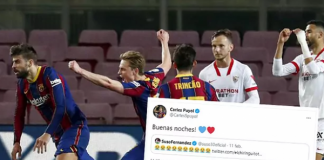 Puyol tallet me yllin e Sevillës, pas fitores së Barcelonës