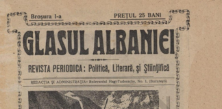 Botimi në Bukuresht i revistës rumune “Glasul Albaniei” (Zëri i Shqipërisë)