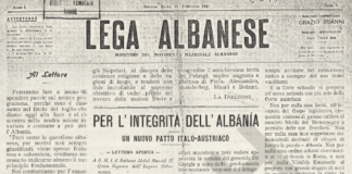 Botimi i gazetës “Lega Albanese” në Buenos Aries në 1907