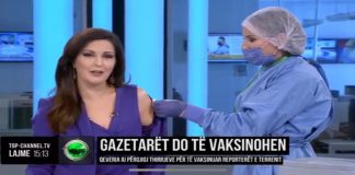 Lot dhe emocion! Spikerja Genta Popa vaksinohet live në edicionin e lajmeve