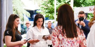 Ministrja Kushi në panairin “Work & Study”: Mundësi shumë e mirë për të rinjtë, kompanitë e biznesit, universitetet dhe maturantët