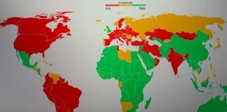 Vaksinimi po jep rezultatet/ Shqipëria del nga harta e kuqe e COVID-19 në botë
