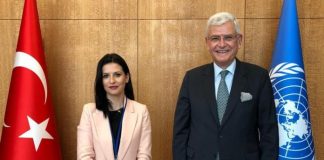 Lufta kundër korrupsionit/ Ministrja Gjonaj takon presidentin e Asamblesë së Përgjithshme të OKB-së, Volkan Bozkır