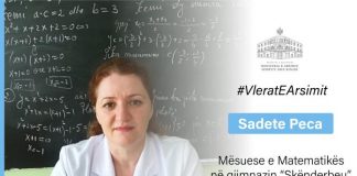 Kushi vlerëson kontributin e mësueses nga Hasi, Sadete Peca
