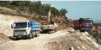 Ndërtimi i rrugës Palasë-Dhërmi, realizohet mbi 60% e punimeve