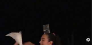 Me shami dhe gotë rakie në kokë, Dua Lipa i tregon botës që është shqiptare në ritmet e “Lujma belin”