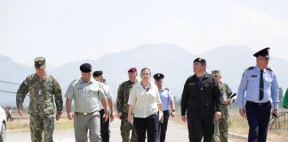 Operacioni humanitar në ndihmë të shtetasve afganë, Xhaçka inspekton qendrën pritëse