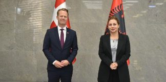 Xhaçka pret homologun danez: Vlerësim për mbështetjen e Danimarkës për Konferencën Ndërqeveritare! Kofod: Shqipëria ka bërë punë fantastike me reformat