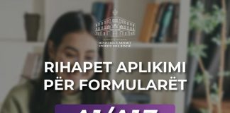 Rihapen aplikimet për plotësimin e formularit A1/A1Z, Kushi: Nga data 8 deri më 13 shtator
