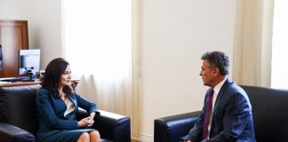 Spiropali takim me ambasadorin e Kosovës: Forcimi i bashkëpunimit i shërben ardhmërisë dhe njerëzve në të dyja anët e kombit