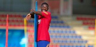 Dembele rikthehet në stërvitje me grupin