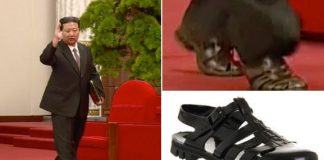 Kim Jong-Un me sandale në tapetin e kuq