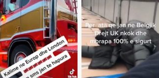 Lajmi i mediave britanike: Shqiptarët përdorin TikTok për të sjellë emigrantë me kamionë
