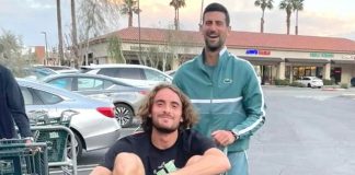 Djokoviç i bën xhiro Tsitsipas, me një karrocë supermarketi – Foto…