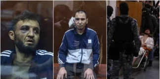 Sulmi terrorist në Moskë/ Katër autorët dalin para gjykatës, të dhunuar brutalisht dhe me shenja në trup, njëri prej tyre nuk ecën dot