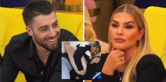 VIDEO/ Momente erotike mes çiftit, kamerat kapin Ilnisën duke i futur dorën poshtë pantallonave Meritonit