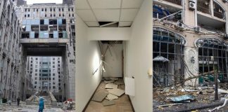 FOTO+VIDEO/ Sulmet ruse dëmtojnë ambasadën e Shqipërisë në Kiev, dalin pamjet e dëmeve të shkaktuara në godinë