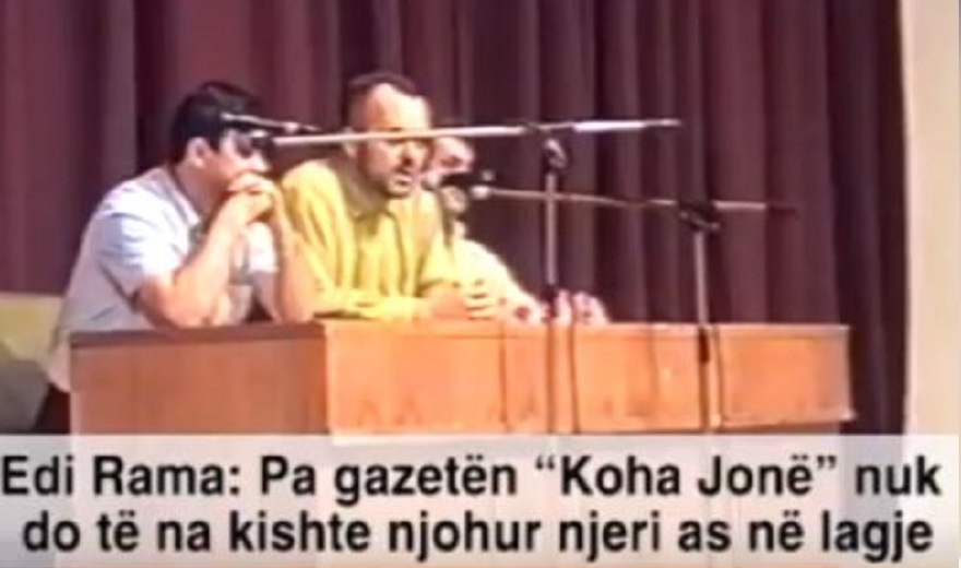 Kur Edi Rama thoshte  Pa  Koha Jonë  ne nuk do na njihte njeri as në lagje   VIDEO 