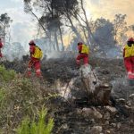 Situata me zjarret/ Mbetet aktive vatra në pyllin e Poros, vijon ndërhyrja nga ajri për neutralizimin