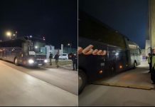 FOTOLAJM/ Kombëtarja mbërrin në stadiumin e Leskovacit