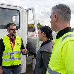 Balluku inspekton Flotën e re të ARRSH, shtohet fokusi te mirëmbajtja estetike e akseve rrugore