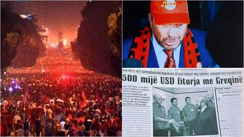 Kur Fatos Nano akordonte 500 mijë dollarë shpërblim për fitoren e Kombëtares kundër Greqisë