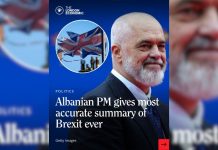 Media britanike jehonë fjalës së Ramës në Londër: Përmbledhja më e mirë për BREX-it