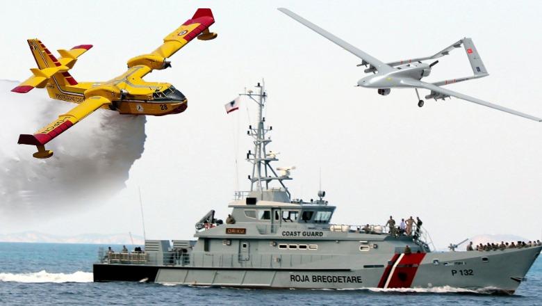Shqipëria nis modernizimin ushtarak  Mbrojtja 103 mln € për anije luftarake  13 5 mln € për 2 avionë zjarrfikës  Dronët marrin 14 2 mln €