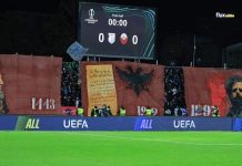 Conference League/ Drita ‘fik’ Shkëndijën në derbin e shqiptarëve, koreografi spektakolare për 113 vjetorin e Pavarësisë! Samsunspor e Strasbourg në krye