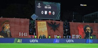 Conference League/ Drita ‘fik’ Shkëndijën në derbin e shqiptarëve, koreografi spektakolare për 113 vjetorin e Pavarësisë! Samsunspor e Strasbourg në krye