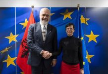 Rama takim me komisoneren e BE-së, Marta Kos në Kryeministri