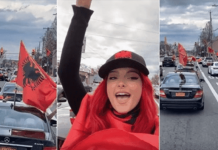 Flamuri kuq e zi valëvitet në Amerikë, Bebe Rexha ndan me krenari pamje nga New York-u