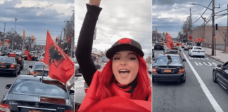Flamuri kuq e zi valëvitet në Amerikë, Bebe Rexha ndan me krenari pamje nga New York-u