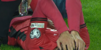 Broja, dëmtim dhe lot/ Sulmuesi, fatkeq ndaj Anglisë, del nga fusha me barrel