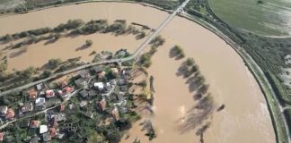 VIDEO/ Situatë dramatike pas çarjes së argjinaturës së lumit Bistricë, 500 krerë bagëti janë mbytur