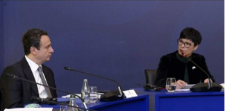 Rreth 900 mln eurot e BE-së, Marta Kos kritikon në sy Albin Kurtin