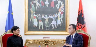 Marta Kos takim me kreun e Kuvendit, Niko Peleshi, në fokus konsensusin politik