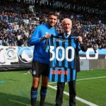 Gjimshiti shndërrohet në legjendë të Atalantës, 300 paraqitje me skuadrën