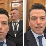 Agron Shehaj kërkon të futet në mbledhjen e Këshillit të Mandateve, pengohet nga Garda