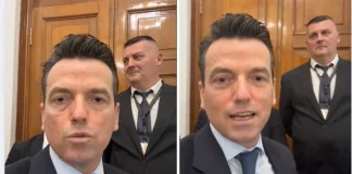 Agron Shehaj kërkon të futet në mbledhjen e Këshillit të Mandateve, pengohet nga Garda