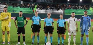 Për herë të parë në Shqipëri, një ndeshje e Superligës u drejtua nga tre gjyqtare vajza