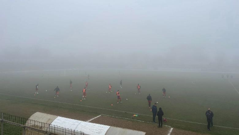 Mjegulla e dendur mbulon Peshkopinë  anulohet ndeshja Korabi   Burreli