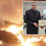 I shpëtoi jetën protestuesit që u dogj nga molotovët e ‘Berishës’, Proda i akordon certifikatë inspektorit të policisë