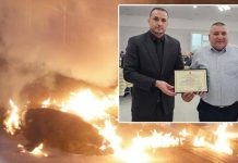 I shpëtoi jetën protestuesit që u dogj nga molotovët e ‘Berishës’, Proda i akordon certifikatë inspektorit të policisë