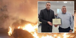 I shpëtoi jetën protestuesit që u dogj nga molotovët e ‘Berishës’, Proda i akordon certifikatë inspektorit të policisë